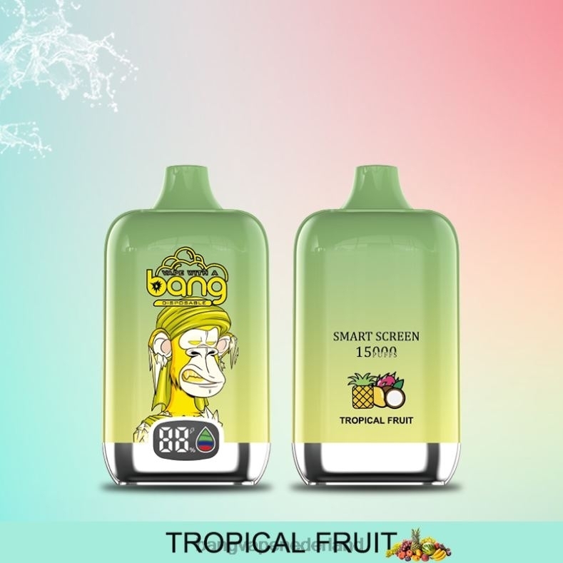 Bang Vape Nederland - Bang Vape Digital Smart Screen 15000 trekjes 25ml wegwerpbaar 6HPJ011
