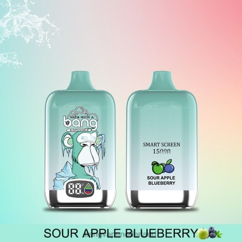 Bang Vape Nederland - Bang Vape Digital Smart Screen 15000 trekjes 25ml wegwerpbaar 6HPJ011
