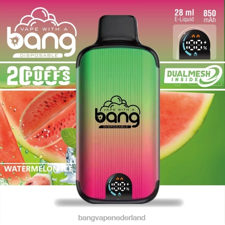 Vape Gang Nederland - Bang Vape Digital Smart Screen 20000 trekjes wegwerpbaar 6HPJ03