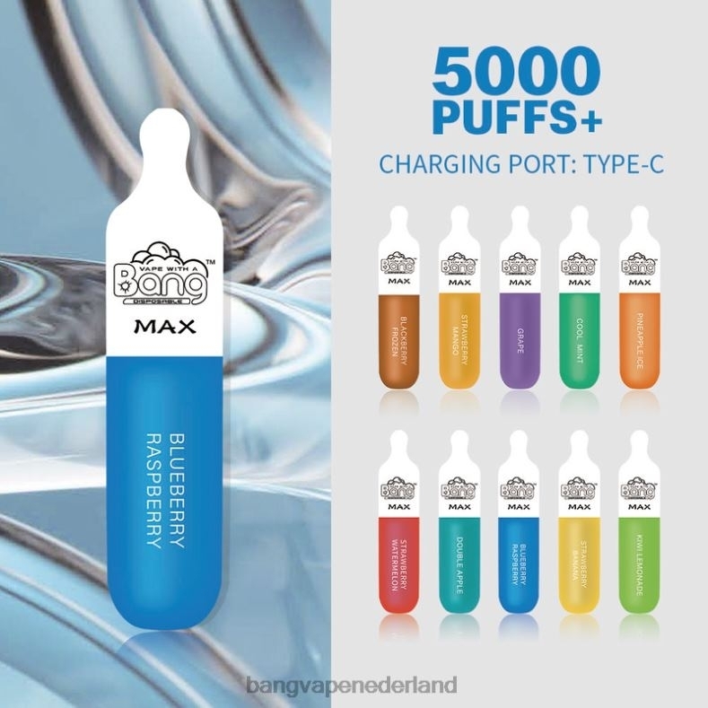Bang Vape Nicotine - Bang Vape Max 5000 bladerdeegstaaf wegwerpbaar 6HPJ010