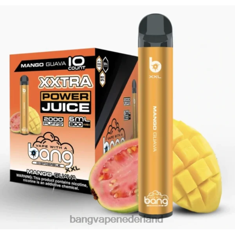 Bang Vape Nicotine - Bang Vape XXL 2000 trekjes mango-guave 6HPJ020