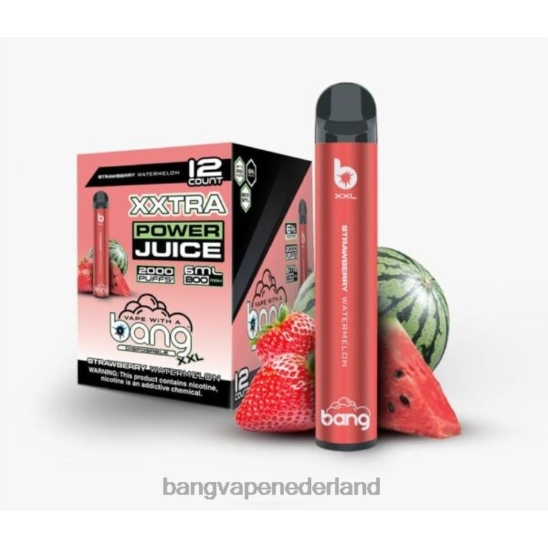 Vape Gang Amsterdam - Bang Vape XXL 2000 trekjes aardbei watermeloen 6HPJ024