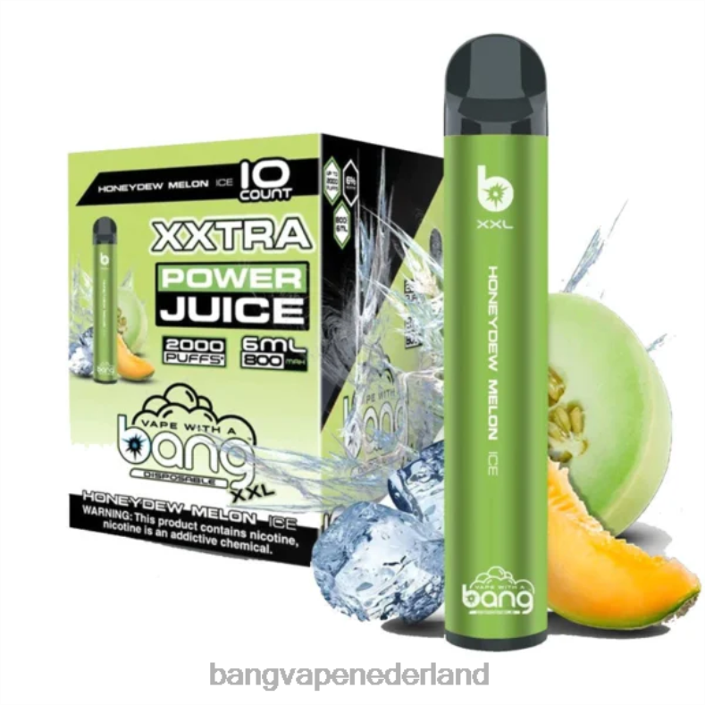 Vape Gang Shop - Bang Vape XXL 2000 trekjes honingmeloen ijs 6HPJ018