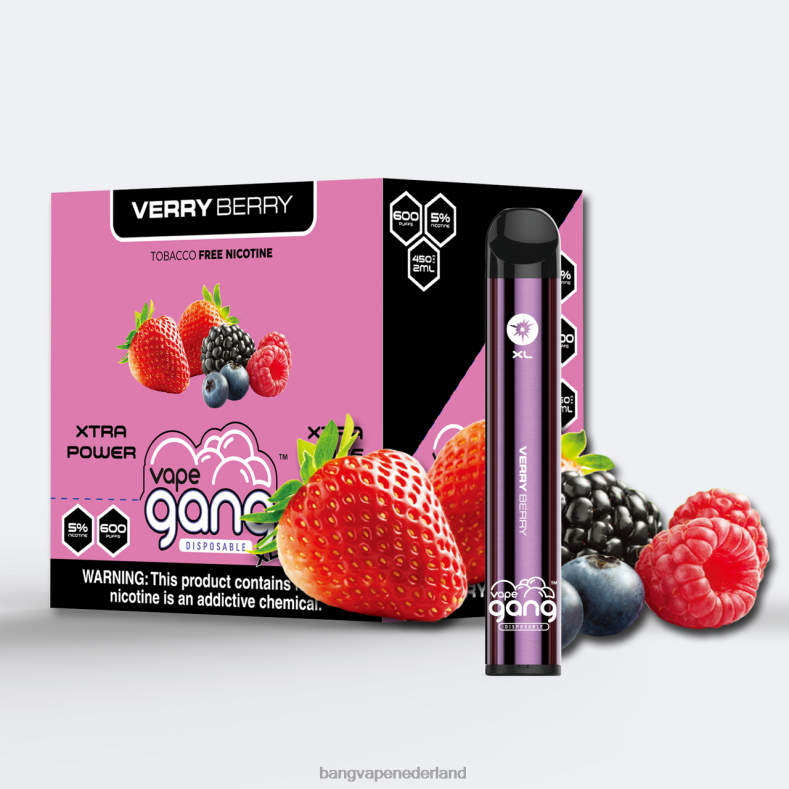 Bang Wegwerp Vape - Vape Gang XL wegwerpvapes 600 trekjes (doos van 10) zeer bes 6HPJ069